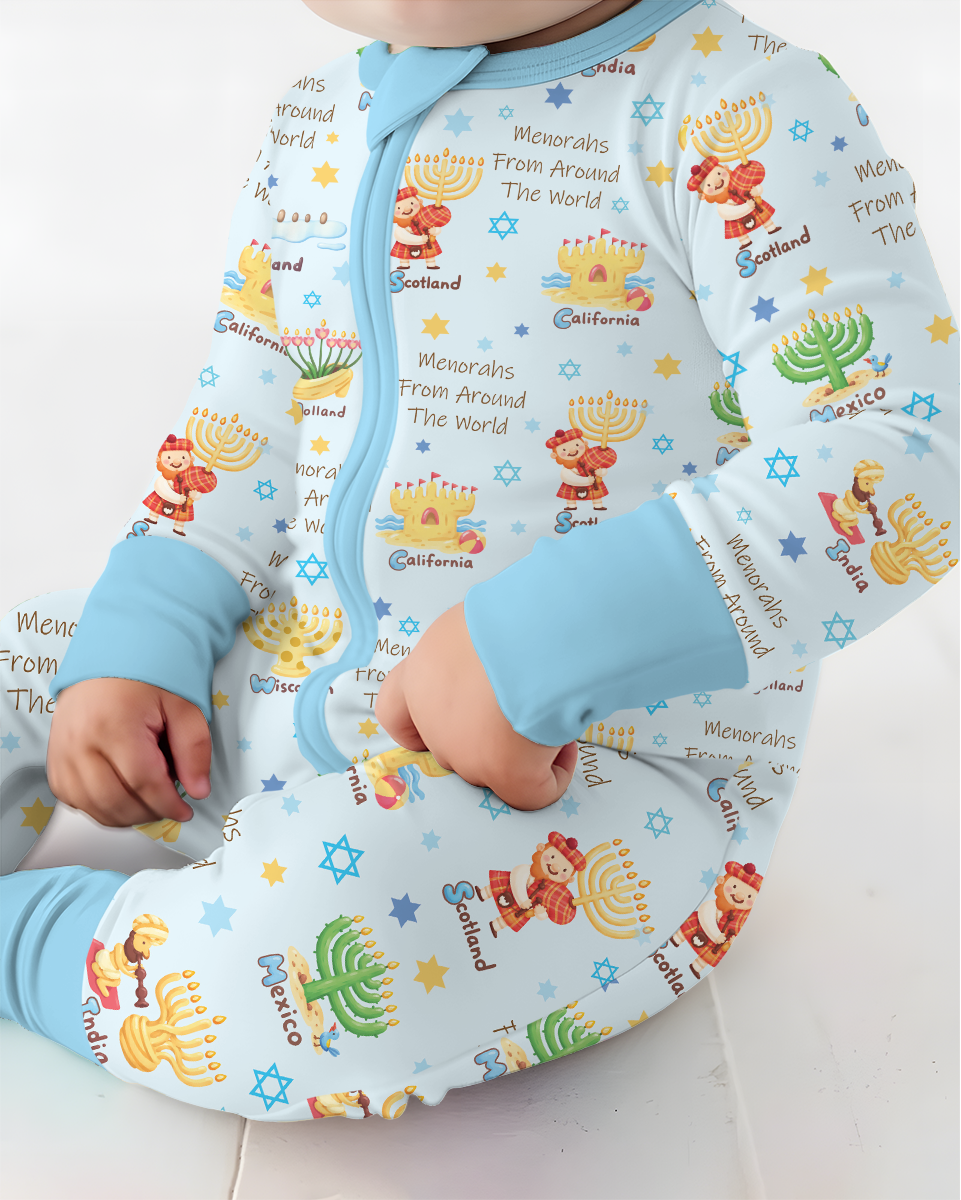 Menorahs From Around The World Bamboo Convertible Zippy
