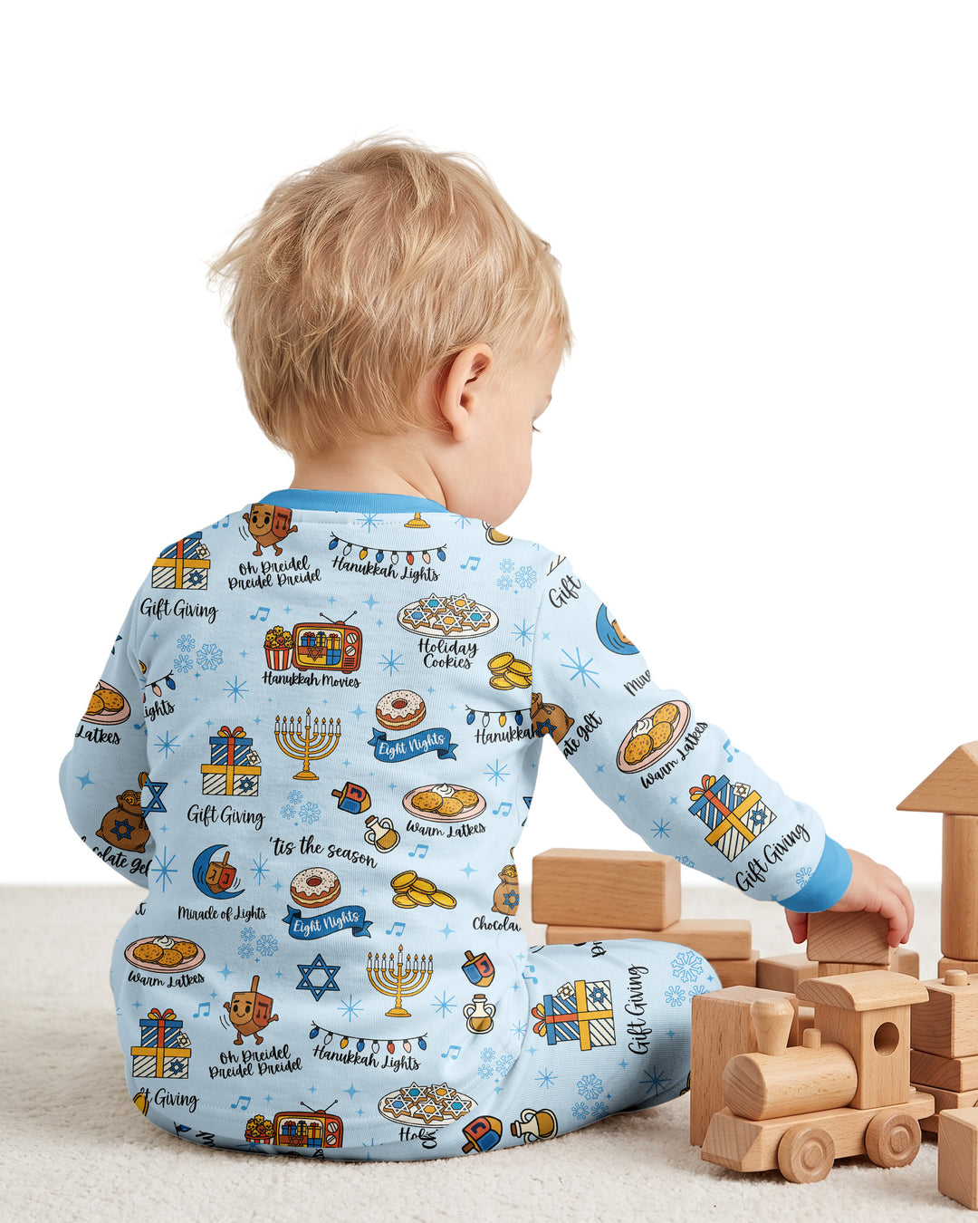 Hanukkah Night Bamboo Two Piece Long Sleeve Pajama Set