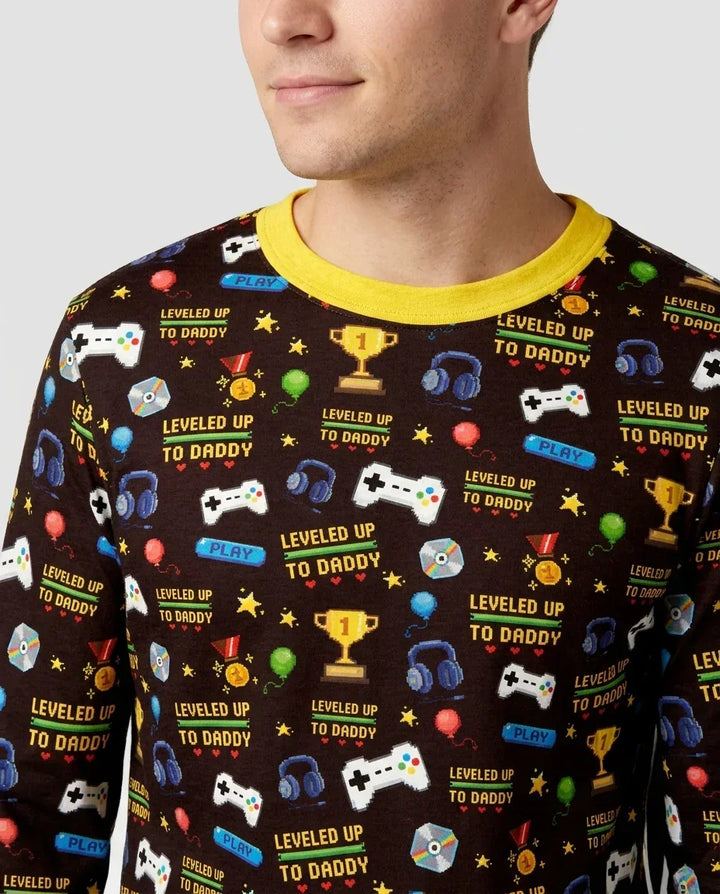Leveled Up Daddy & Me Matching Bamboo Men's Pajama Set