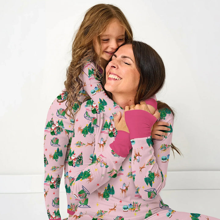 Jolly Forest Christmas Family Matching Women Pajama Set