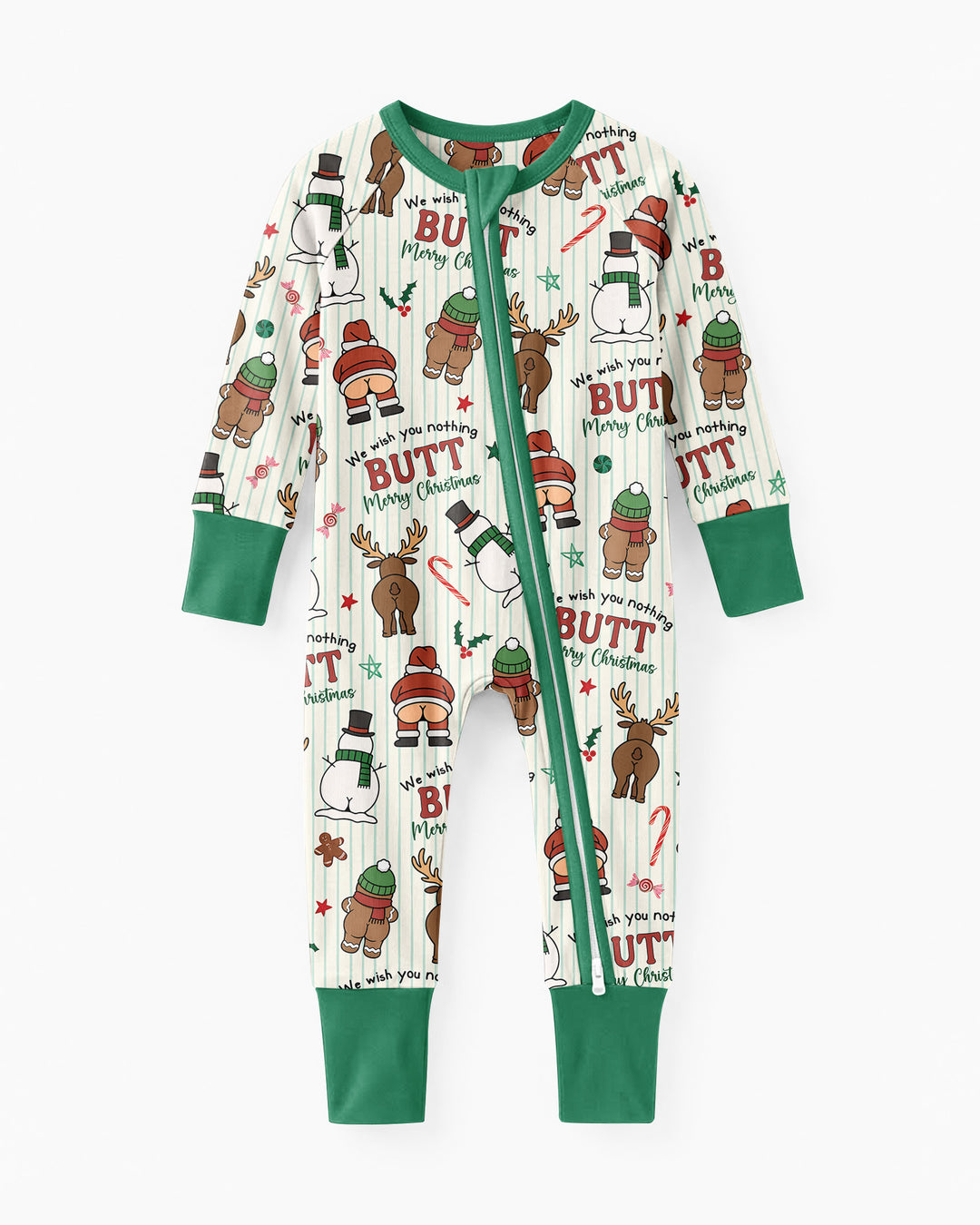 We Wish You Nothing Butt Merry  Bamboo Convertible Zippy