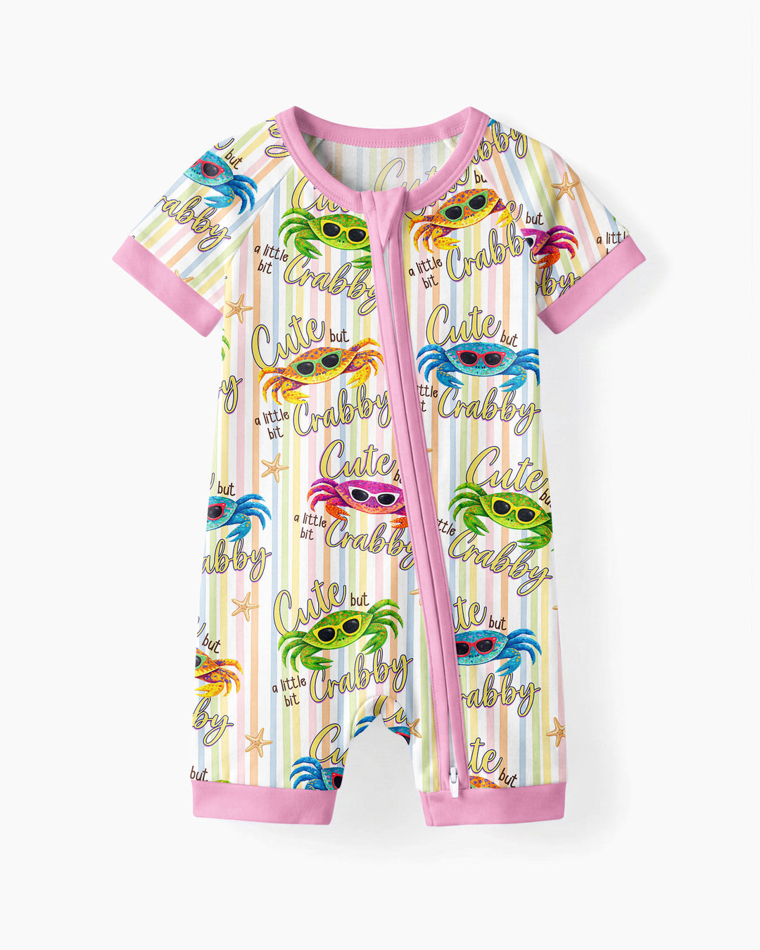 Cute But A Little Bit Crabby Bamboo Shorty Zippy