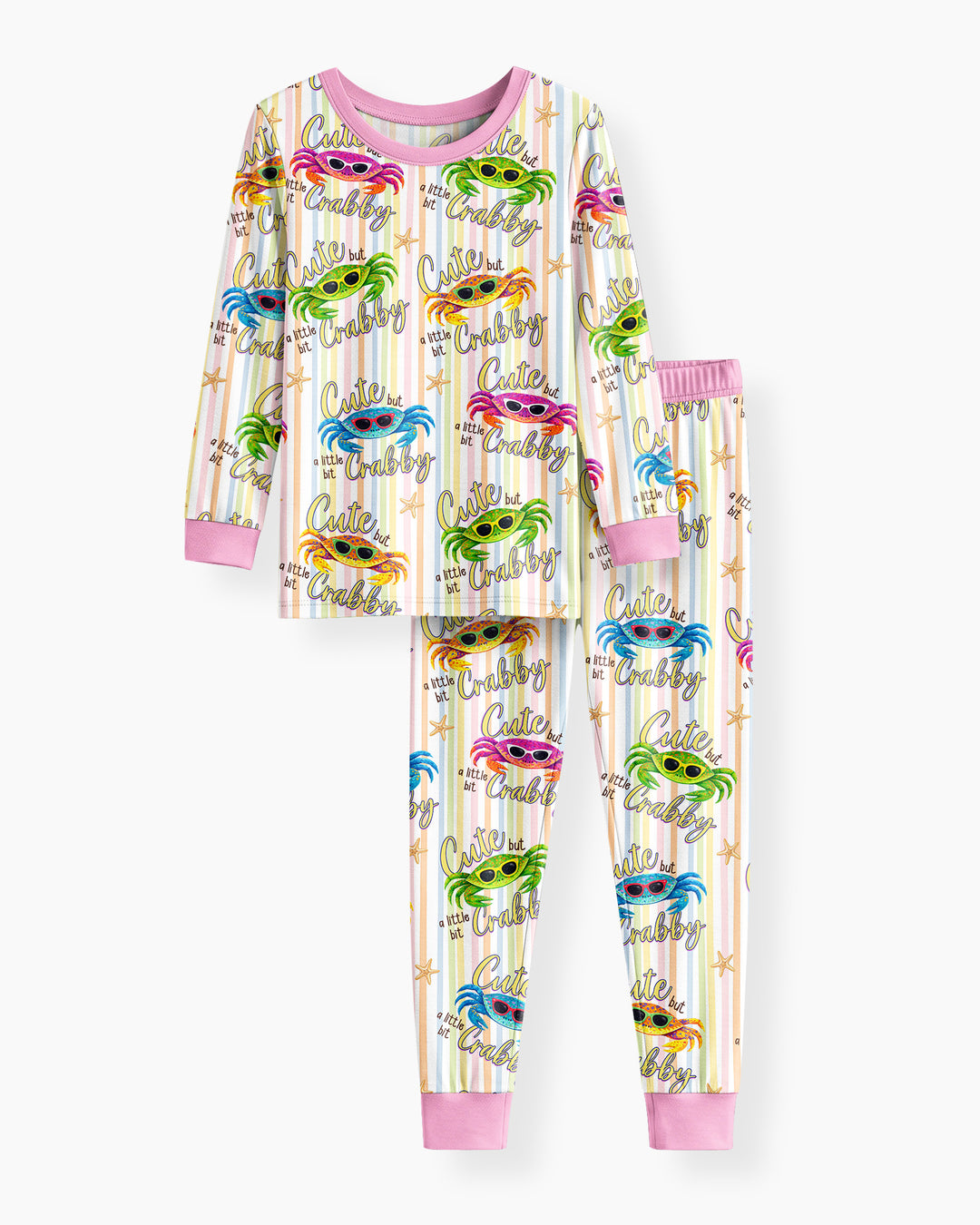 Conjunto de pijama de dos piezas de bambú con mangas largas, plantilla PERSONALIZADA