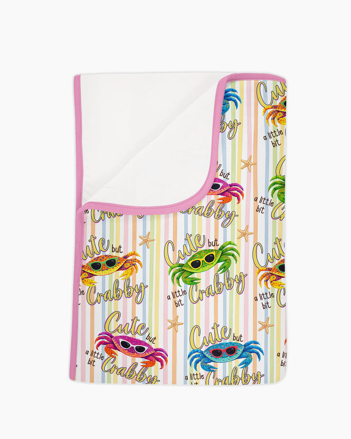 Cute But A Little Bit Crabby Bamboo Blanket