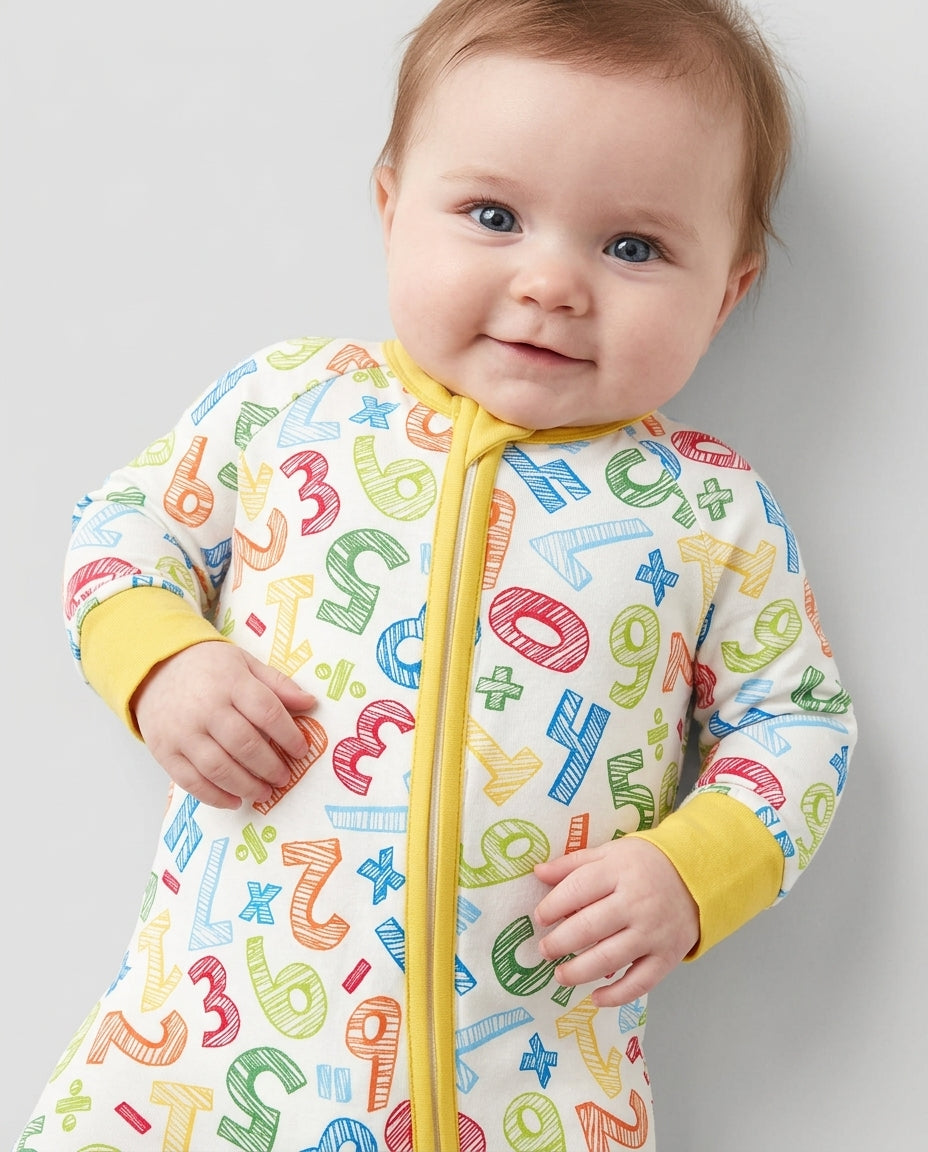 Math Doodles Bamboo Convertible Zippy