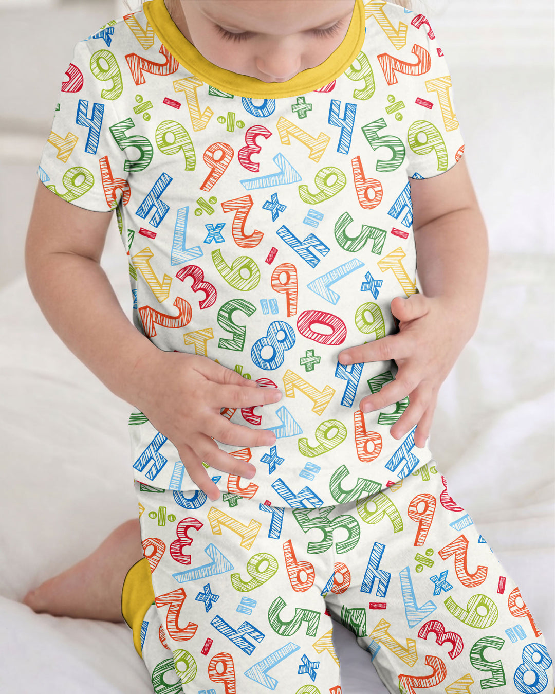 Math Doodles Bamboo Two Piece Short Sleeve Pajama Set