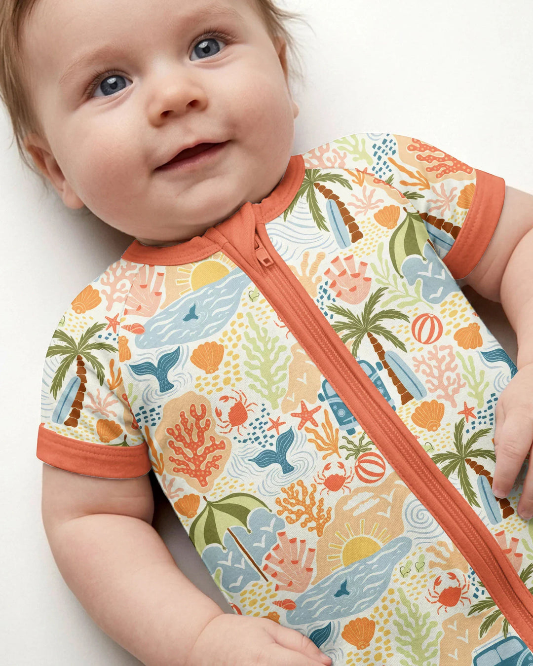 Beachy Boho Bamboo Shorty Zippy
