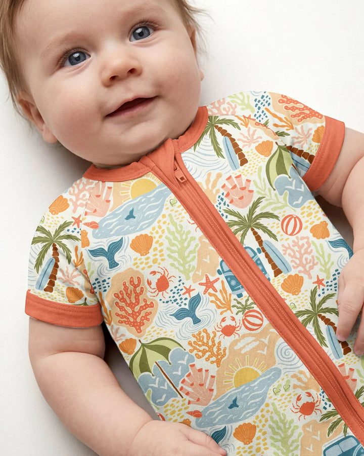 Beachy Boho Bamboo Shorty Zippy