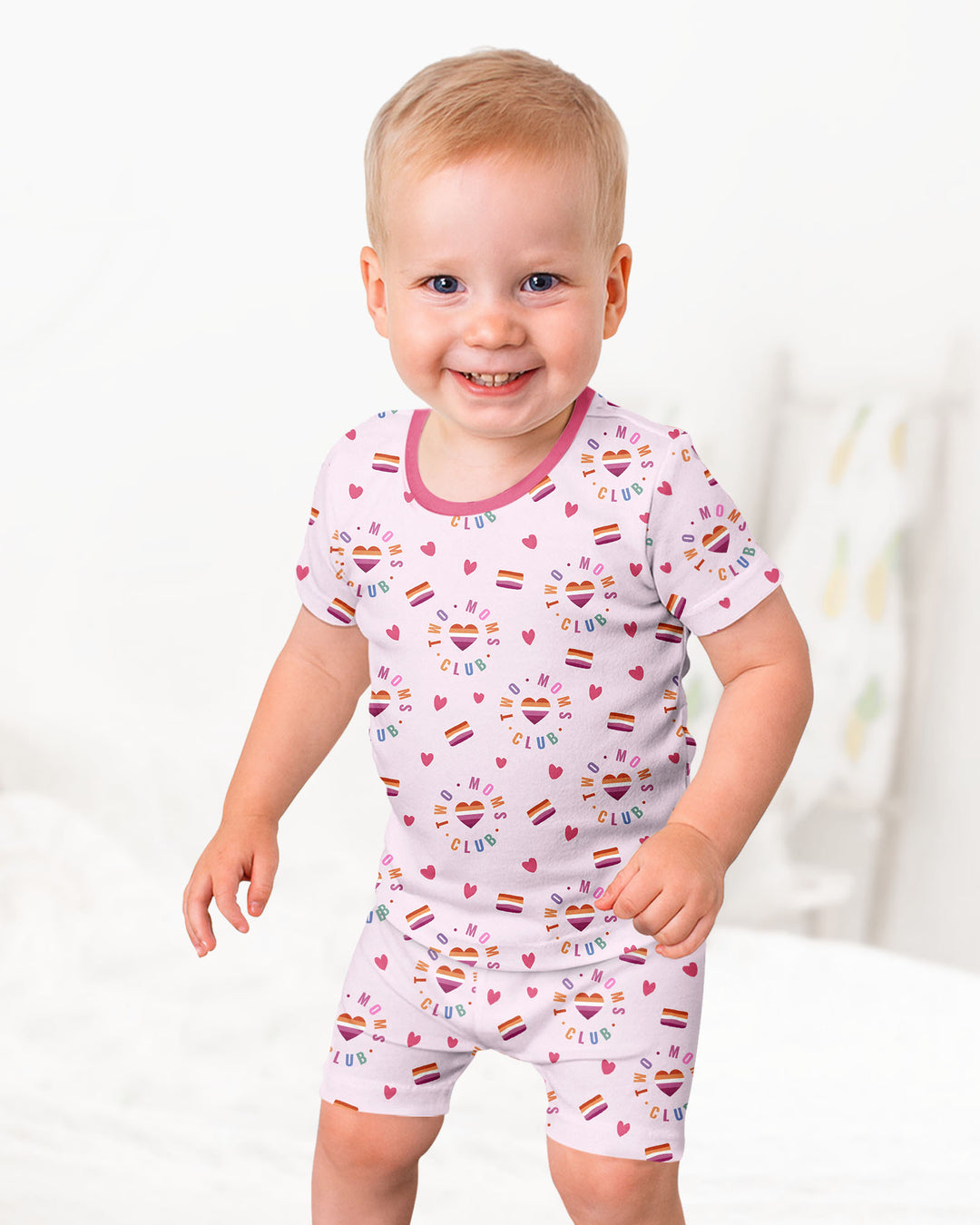 Schlafanzug-Set zweiteilig, kurze Ärmel, kurze Hose, Bambus