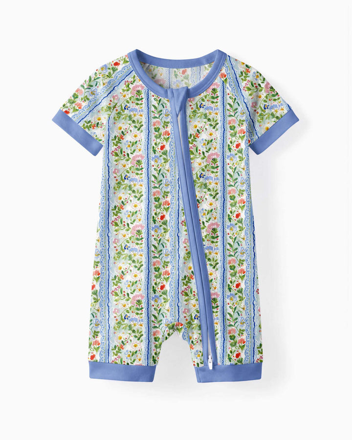 Paste Floral Girl Bamboo Shorty Zippy