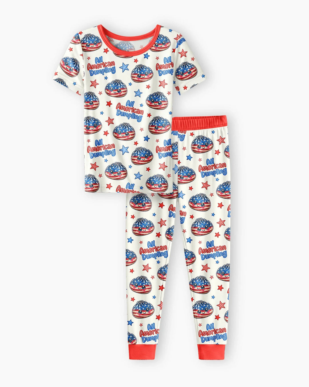 Zweiteiliges, kurzärmliges Pyjama-Set mit Marienkäfern