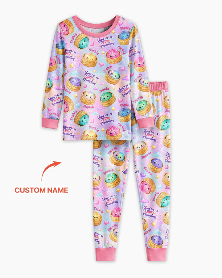 Conjunto de pijama de dos piezas de bambú con mangas largas, plantilla PERSONALIZADA