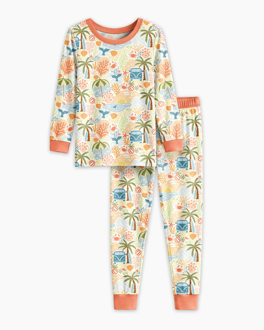Conjunto de pijama de dos piezas de bambú con mangas largas, plantilla PERSONALIZADA