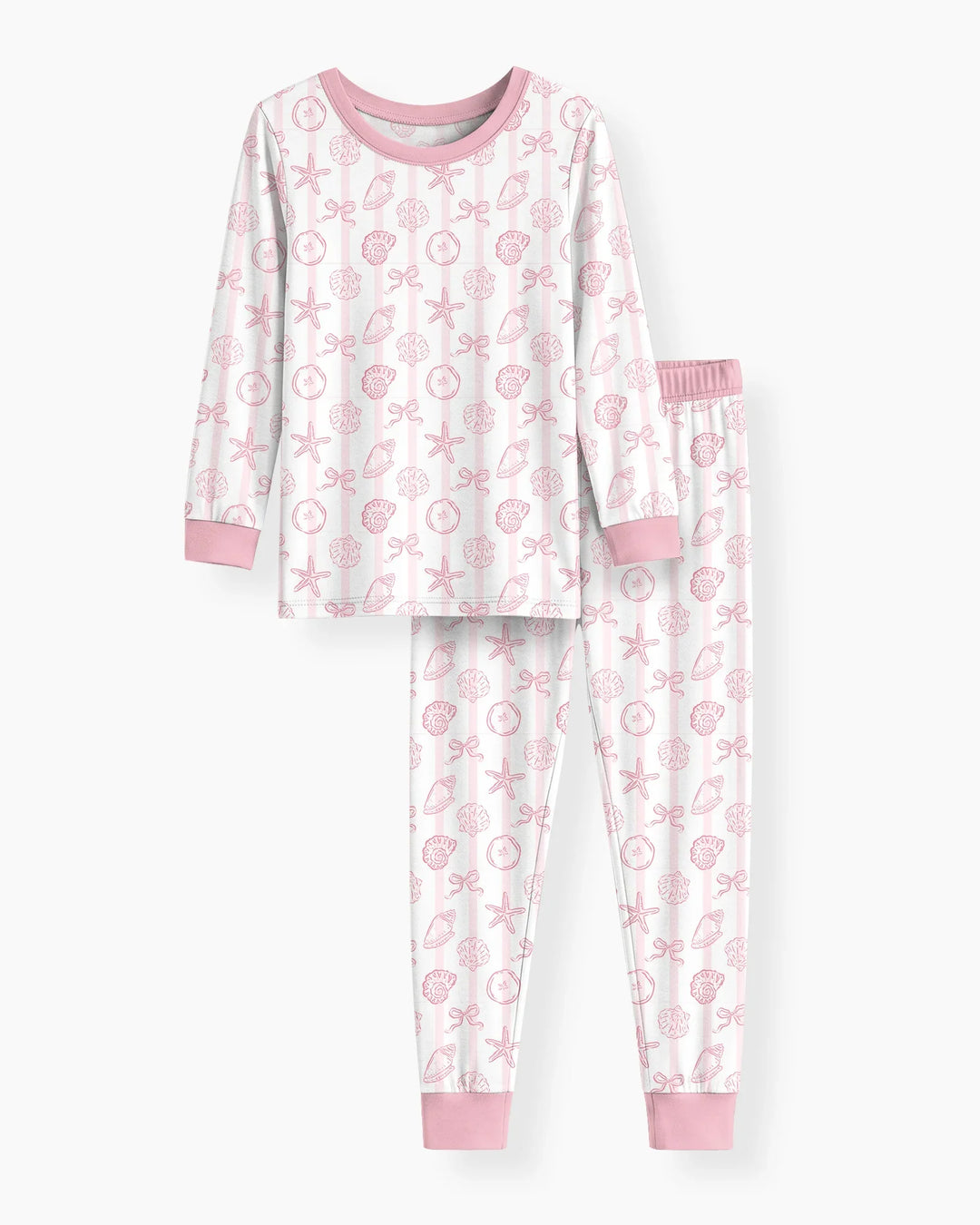 Conjunto de pijama de dos piezas de bambú con mangas largas, plantilla PERSONALIZADA