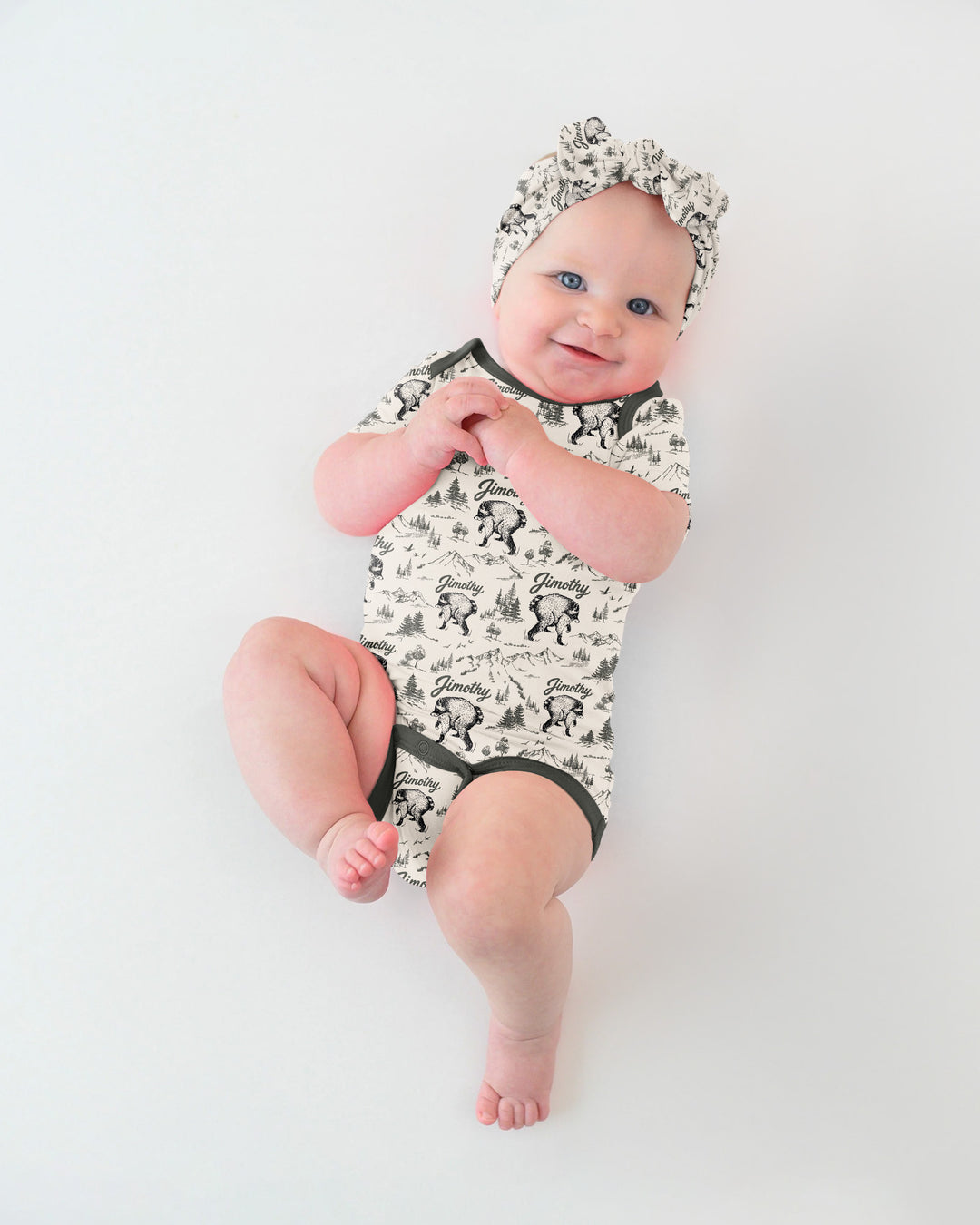 Vintage Jimothy Racoon Family Matching Bamboo Bodysuit