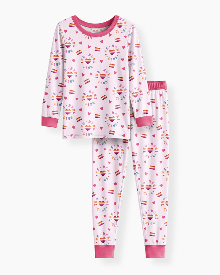 Love Makes Family Bamboo Two Piece Long Sleeve Pajama Set