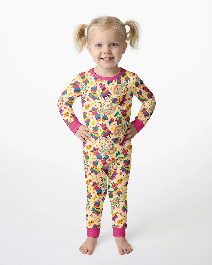 Piñata Candy Party Bamboo Two Piece Long Sleeve Pajama Set