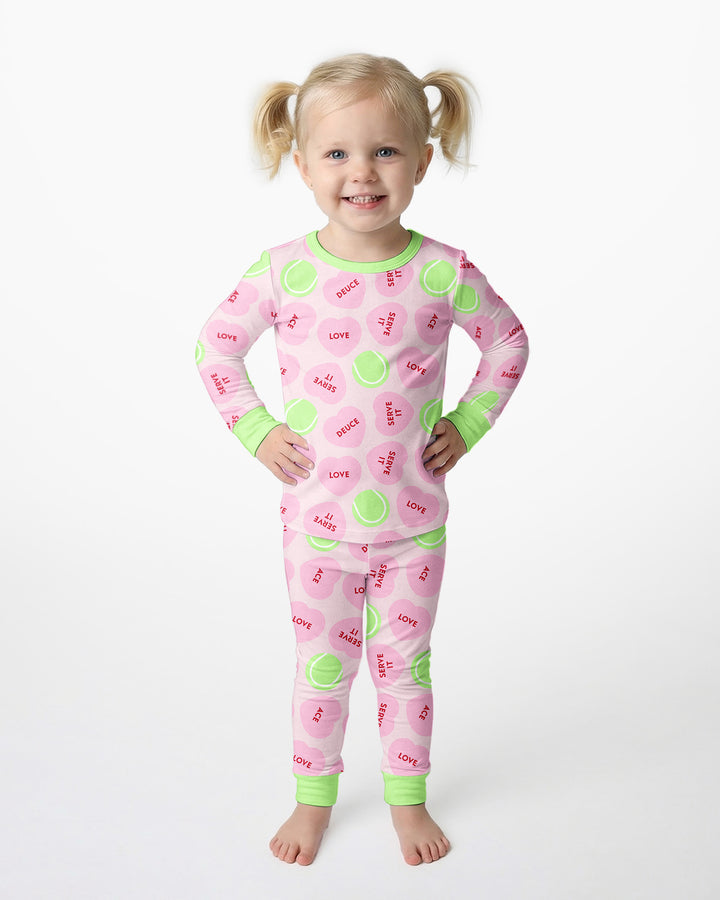Conjunto de pijama de dos piezas de bambú de manga larga