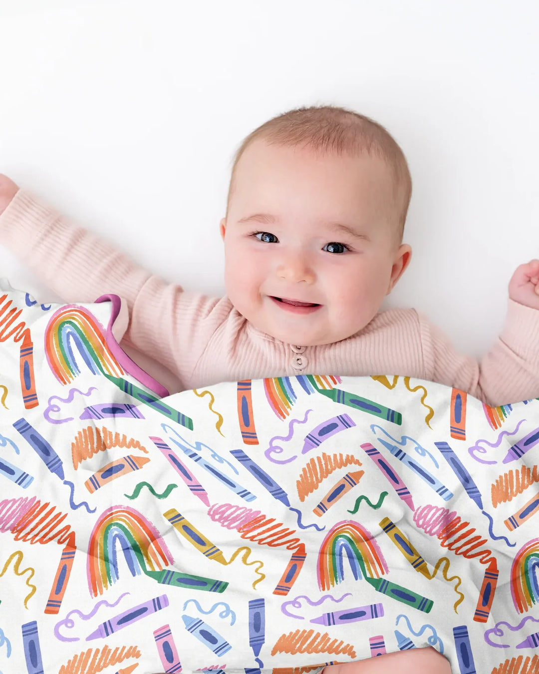 Crayon Chaos Bamboo Blanket