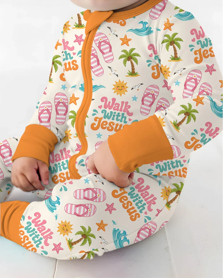 Gerippte Babykleidung mit individuellem Foto - Weich &amp; Skizzenhaft