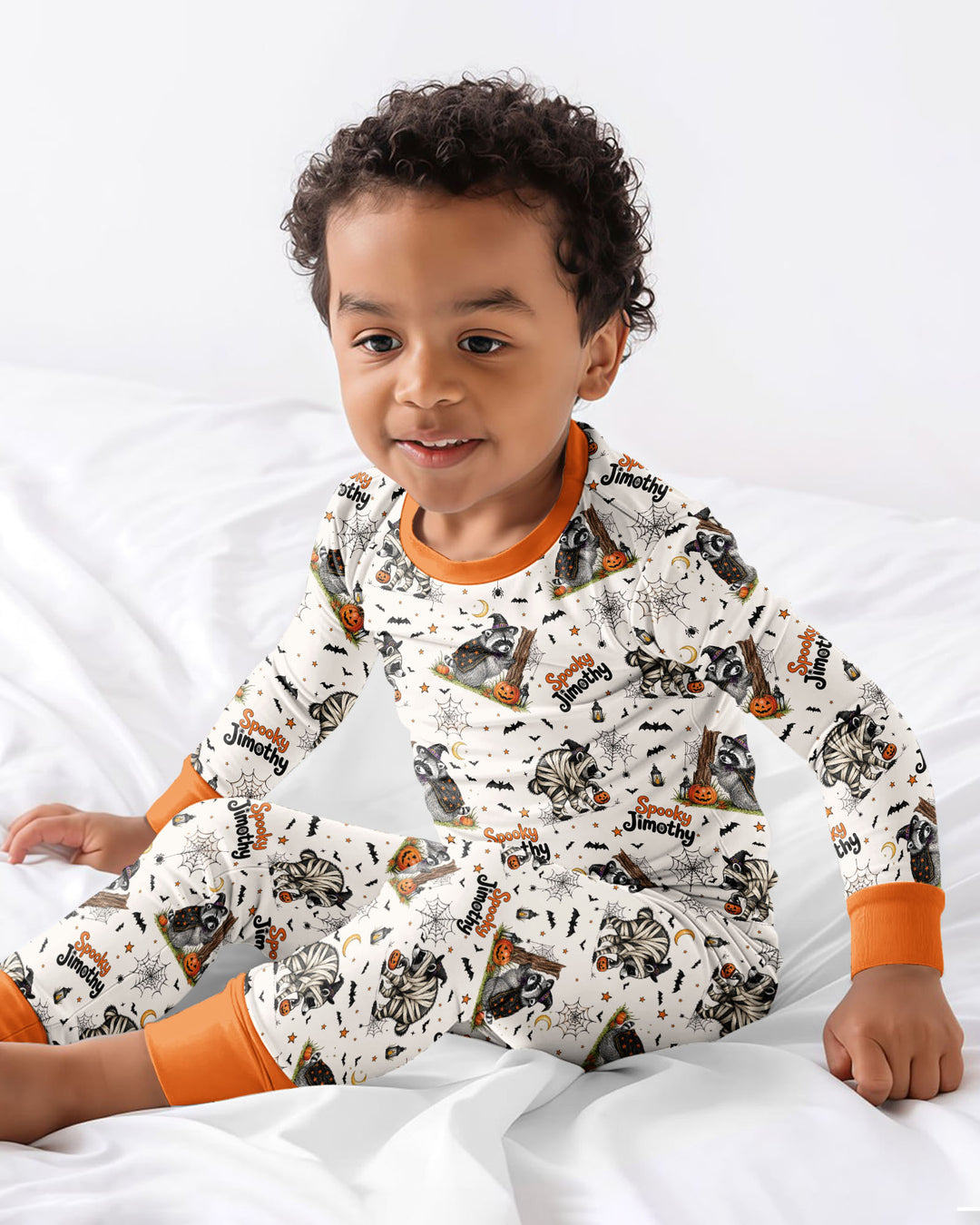 Spooky Jimothy Bamboo Two Piece Long Sleeve Pajama Set