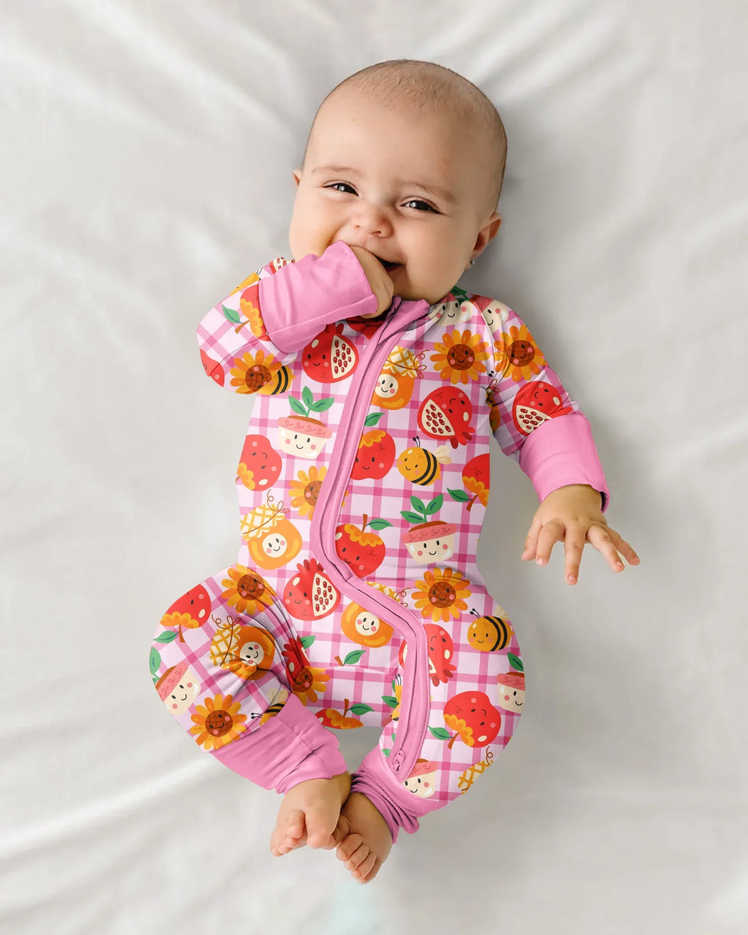Gerippte Babykleidung mit individuellem Foto - Weich &amp; Skizzenhaft