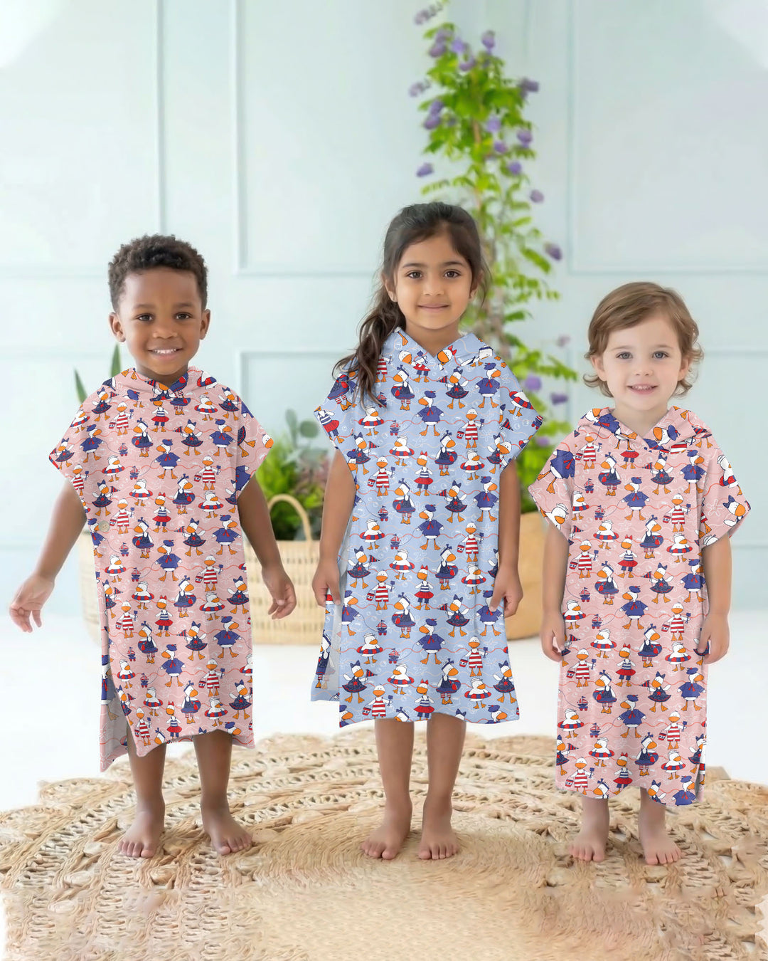Freedom Floaties Family Matching Bamboo Swim Poncho