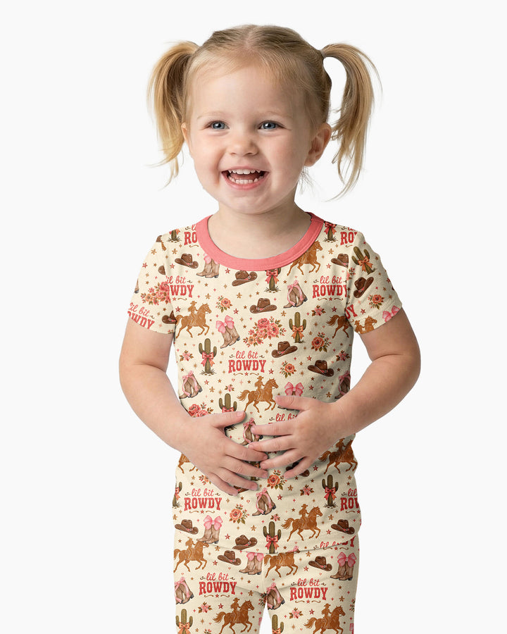 Zweiteiliges, kurzärmliges Pyjama-Set mit Marienkäfern