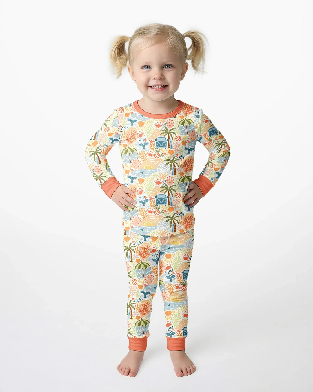 Conjunto de pijama de dos piezas de bambú con mangas largas, plantilla PERSONALIZADA