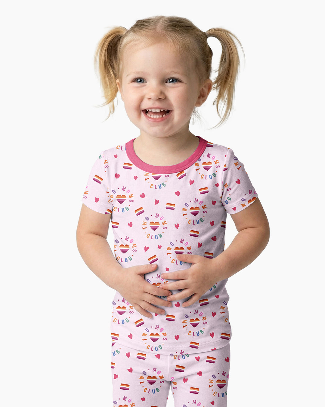 Love Makes Family Bamboo Two Piece Short Sleeve Pajama Set