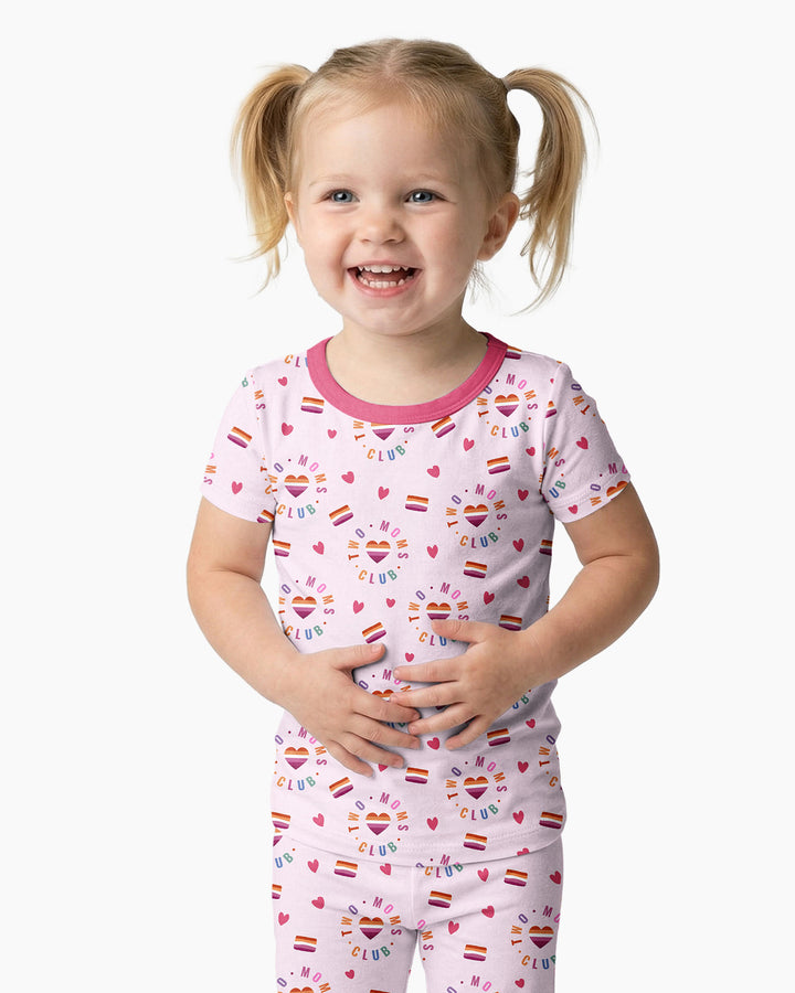 Love Makes Family Bamboo Two Piece Short Sleeve Pajama Set