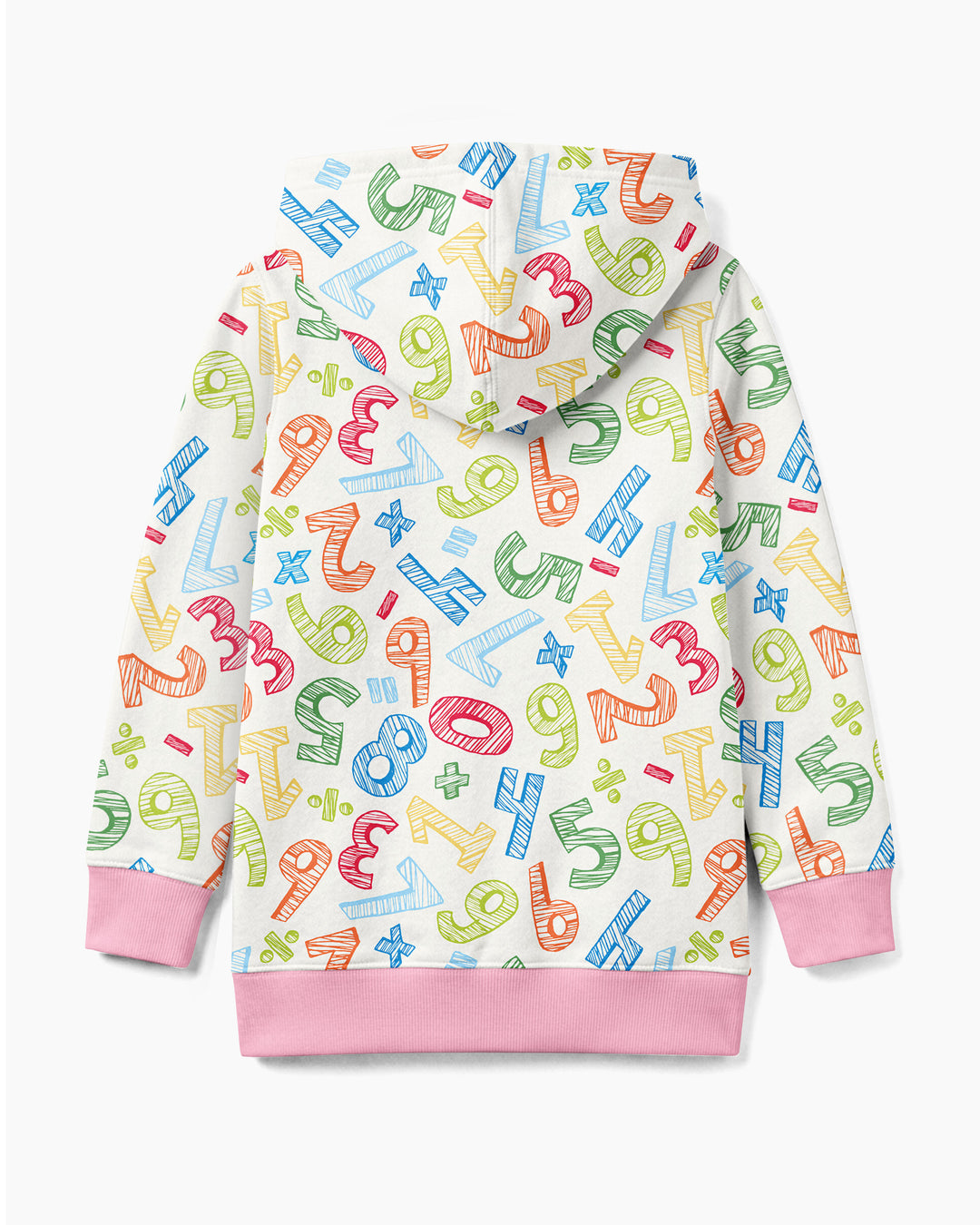 Sudadera con cremallera de bambú con el alfabeto hebreo