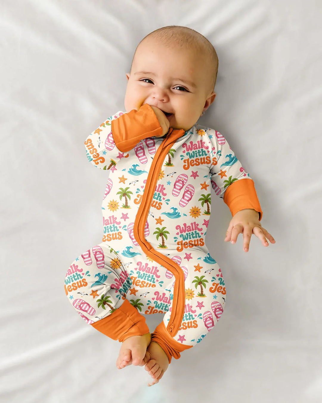 Gerippte Babykleidung mit individuellem Foto - Weich &amp; Skizzenhaft