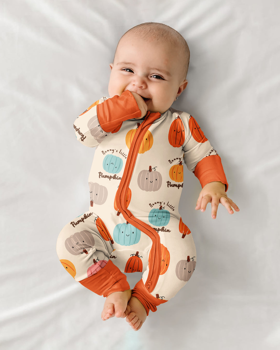 Mommy's Little Pumpkin  Bamboo Convertible Zippy