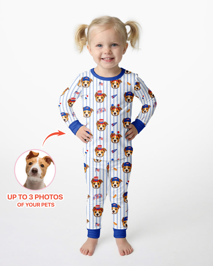 Conjunto de pijama de dos piezas de bambú con mangas largas, plantilla PERSONALIZADA