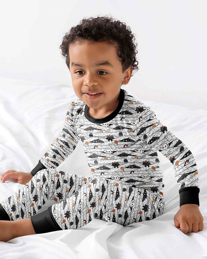 Little Mummy Crew Bamboo Two Piece Long Sleeve Pajama Set