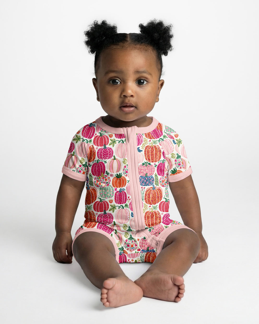 Pumpkin & Bloom Bamboo Shorty Zippy