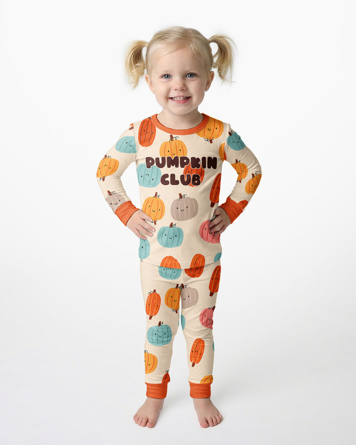 Mommy's Little Pumpkin  Bamboo Two Piece Long Sleeve Pajama Set