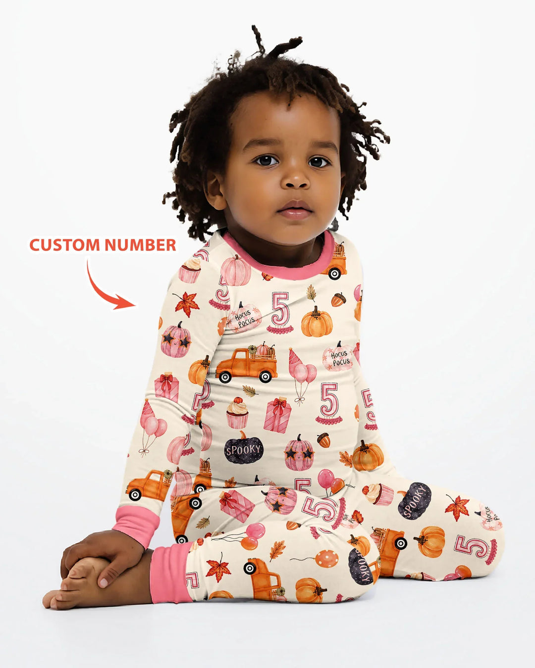 Little Pumpkin Birthday Bamboo Two Piece Long Sleeve Pajama Set