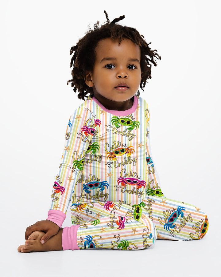 Conjunto de pijama de dos piezas de bambú con mangas largas, plantilla PERSONALIZADA