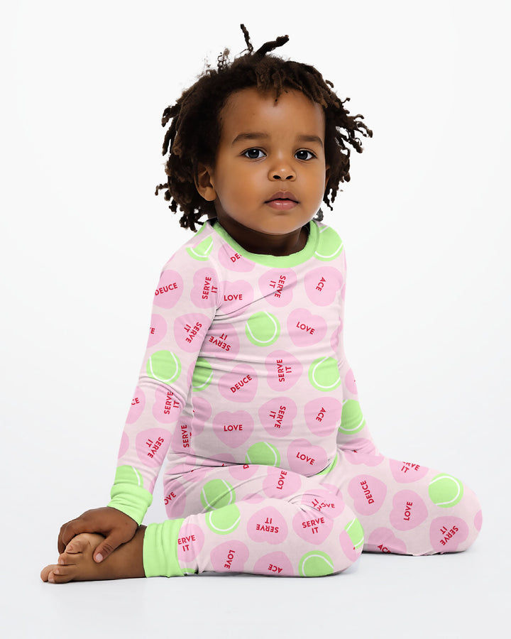 Conjunto de pijama de dos piezas de bambú de manga larga