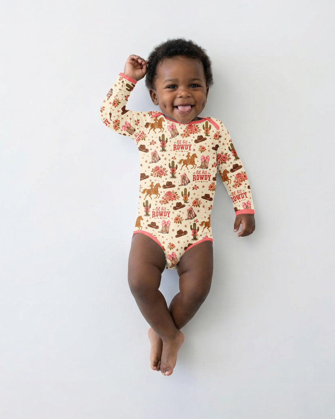 Coquette Cowgirl Lil Bit Rowdy Bamboo Bodysuit