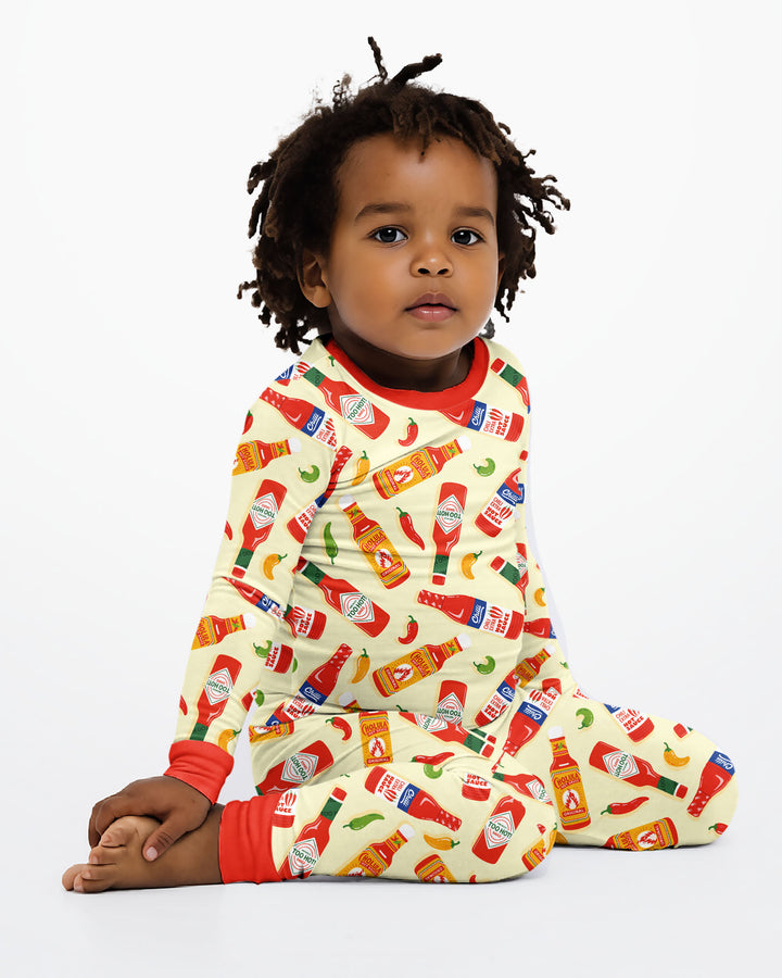 Spicy Sauce Bamboo Two Piece Long Sleeve Pajama Set