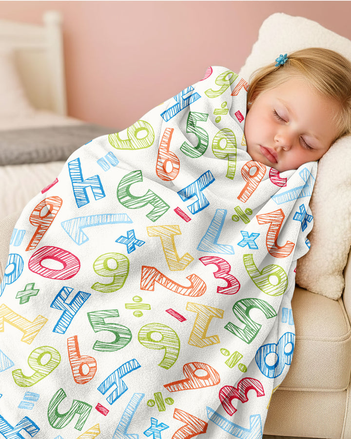 Math Doodles Bamboo Blanket