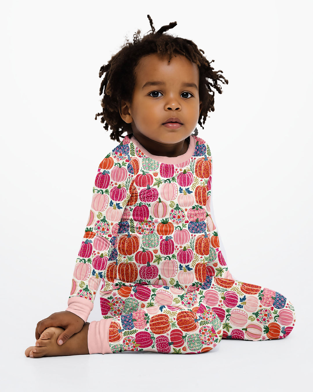 Pumpkin & Bloom Bamboo Two Piece Long Sleeve Pajama Set