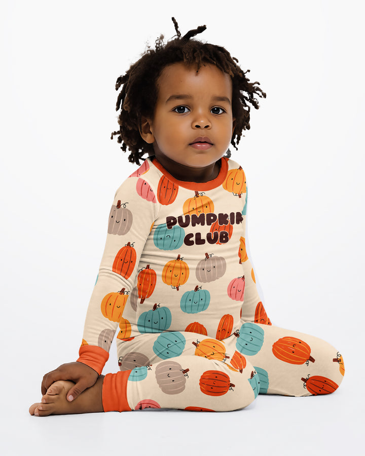 Mommy's Little Pumpkin  Bamboo Two Piece Long Sleeve Pajama Set