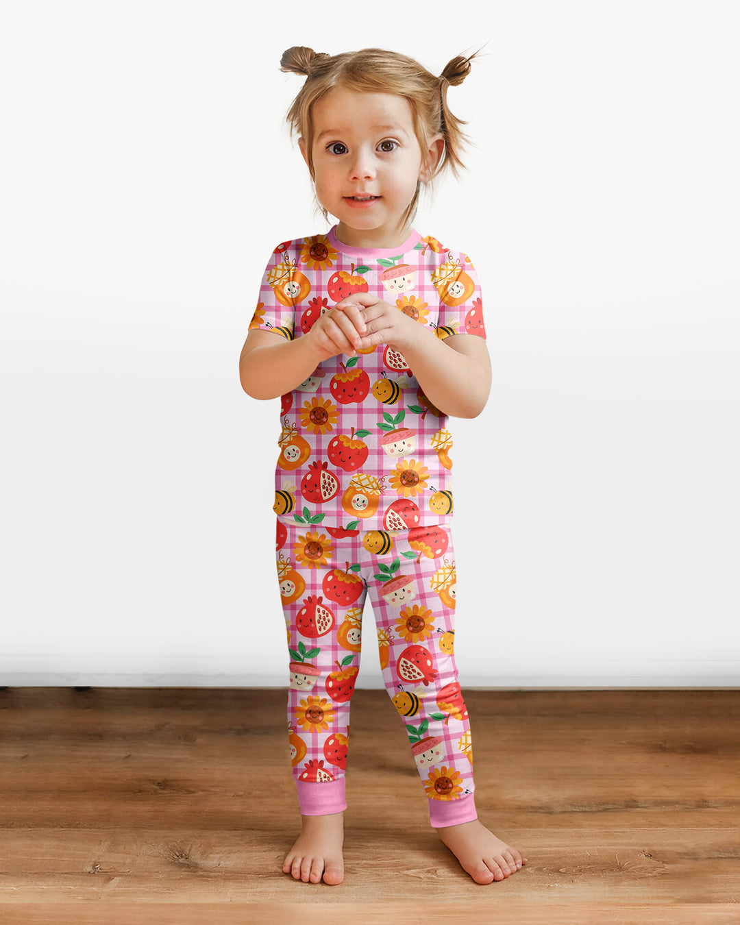 Sweet New Year Bamboo Two Piece Short Sleeve Pajama Set
