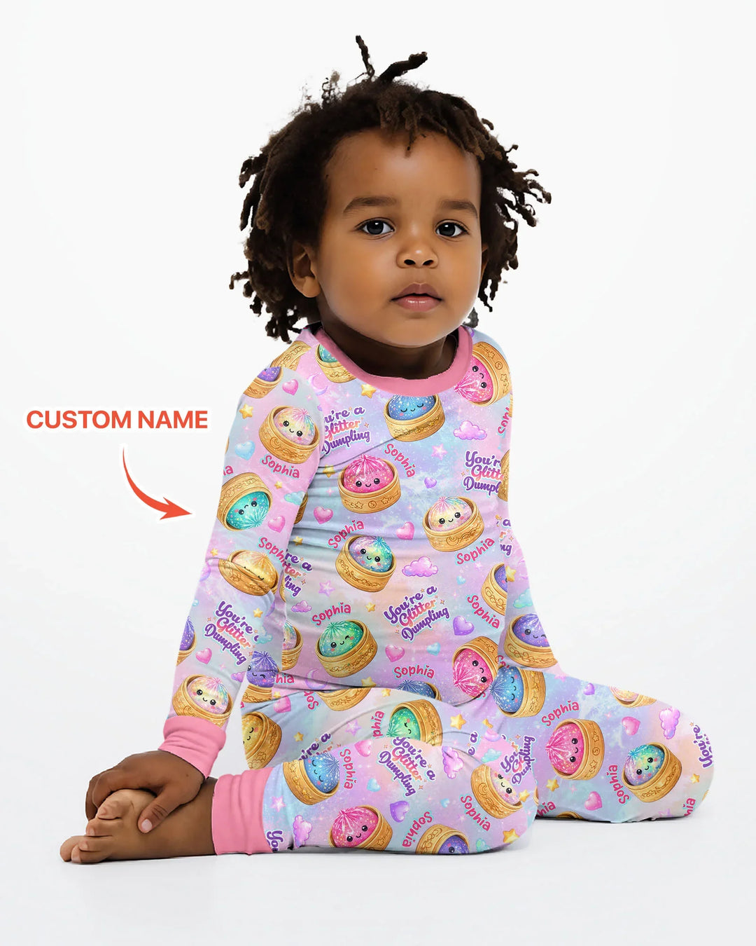 Conjunto de pijama de dos piezas de bambú con mangas largas, plantilla PERSONALIZADA