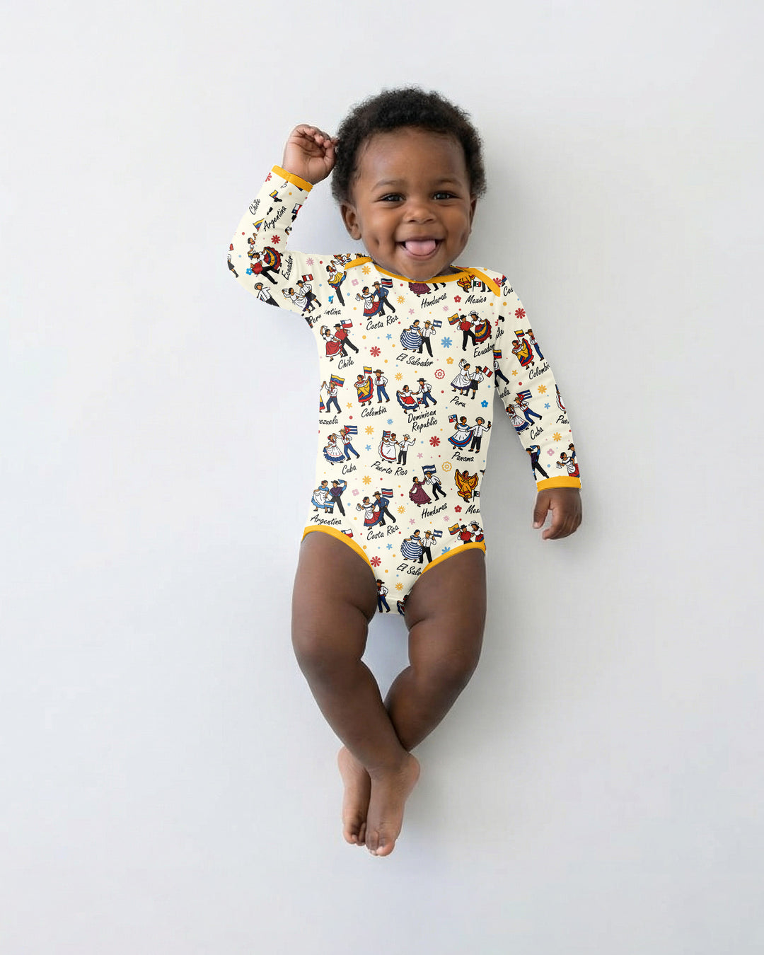 Gerippte Babykleidung mit individuellem Foto - Weich &amp; Skizzenhaft