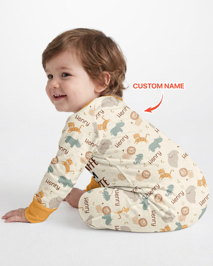 You Bet Giraffe I'm Cute Custom Name Bamboo Convertible Zippy